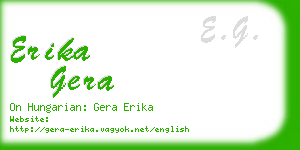 erika gera business card